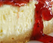 cheesecake vanille coulis fraises