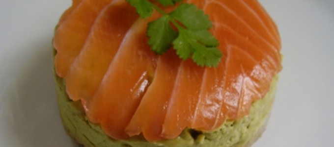 bavarois avocat saumon