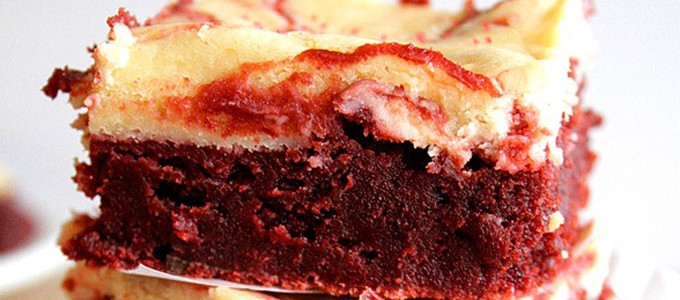 cheesecakes brownies rouges